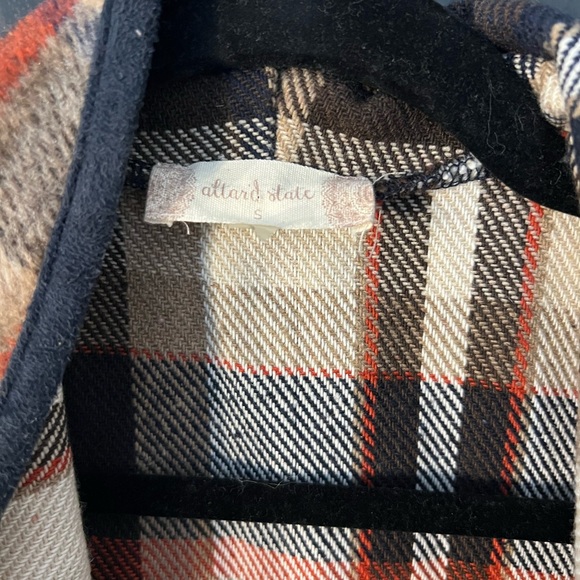 Altar'd State Multicolor Plaid Cape - Picture 2 of 4